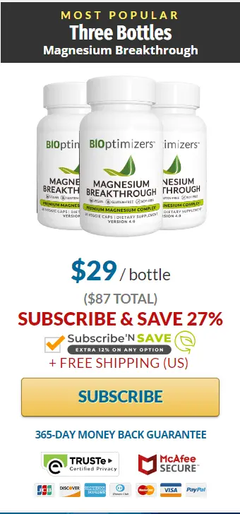 Three Bottles Magnesium Breakthrough